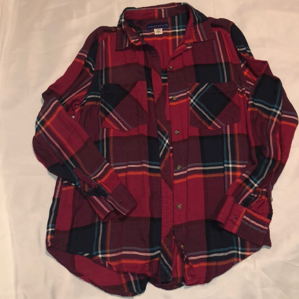 Plaid button down
